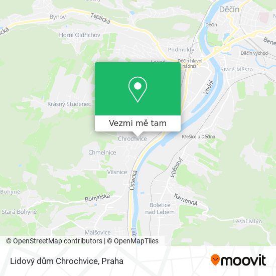 Lidový dům Chrochvice mapa