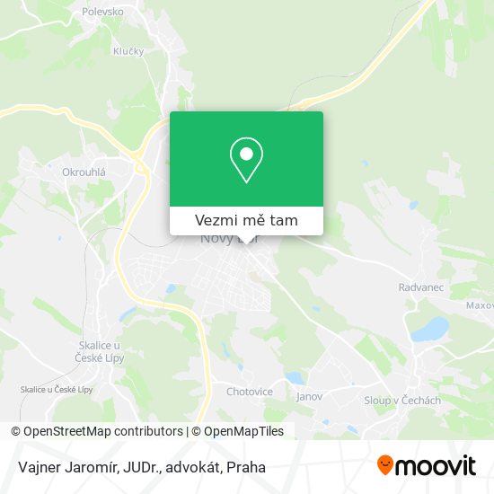 Vajner Jaromír, JUDr., advokát mapa