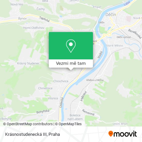 Krásnostudenecká III mapa