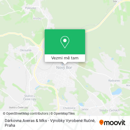 Dárkovna Averas & Mks - Výrobky Vyrobené Ručně mapa