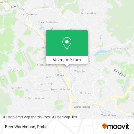 Beer Warehouse mapa