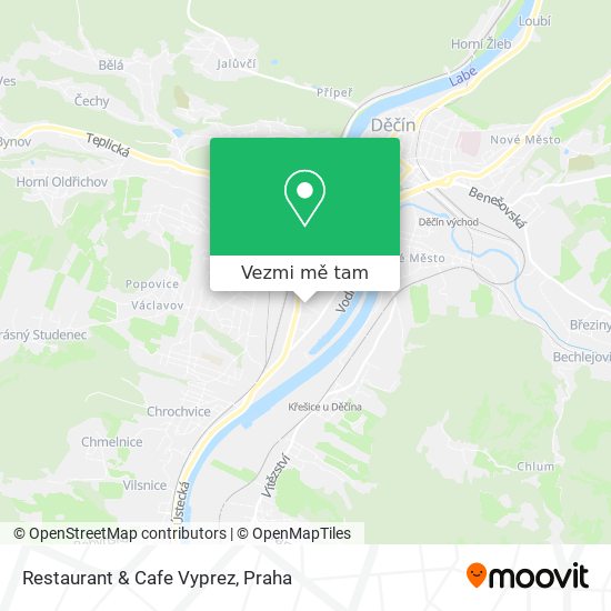 Restaurant & Cafe Vyprez mapa