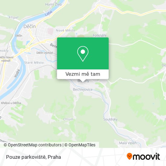 Pouze parkoviště mapa