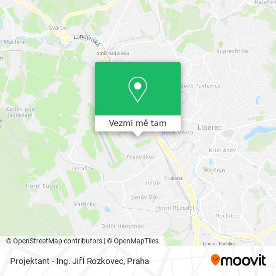 Projektant - Ing. JiřÍ Rozkovec mapa