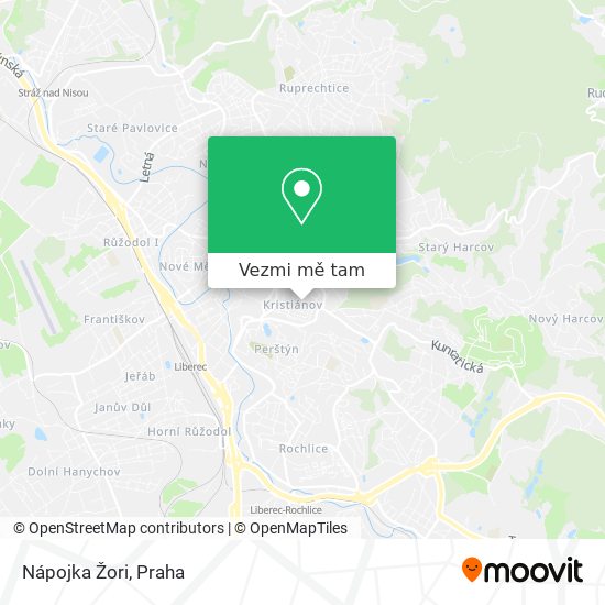 Nápojka Žori mapa