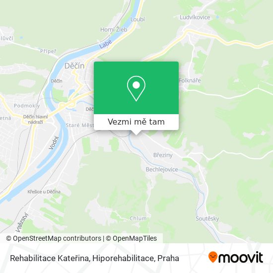 Rehabilitace Kateřina, Hiporehabilitace mapa