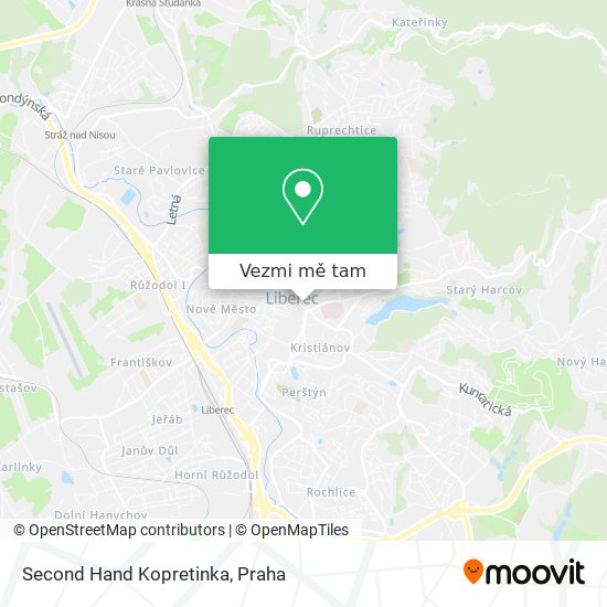 Second Hand Kopretinka mapa