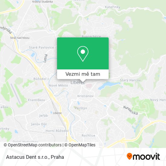 Astacus Dent s.r.o. mapa
