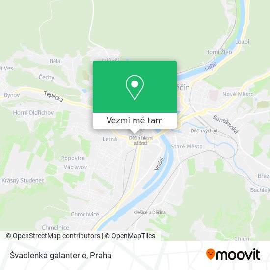 Švadlenka galanterie mapa