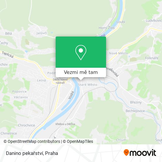 Danino pekařství mapa
