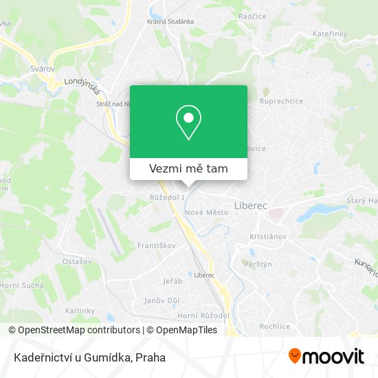 Kadeřnictví u Gumídka mapa