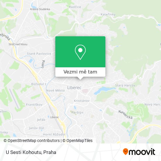U Sesti Kohoutu mapa