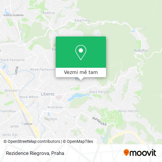 Rezidence Riegrova mapa