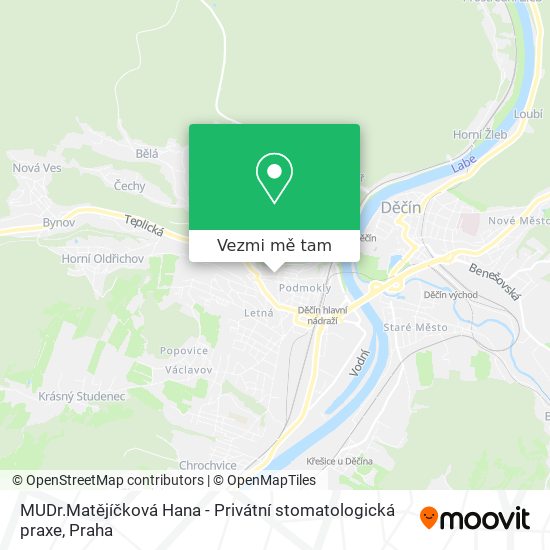 MUDr.Matějíčková Hana - Privátní stomatologická praxe mapa