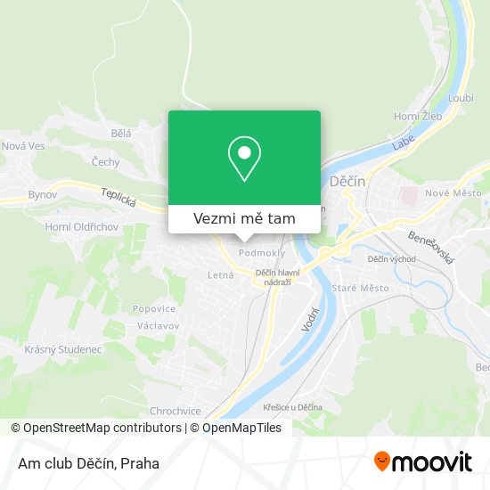 Am club Děčín mapa