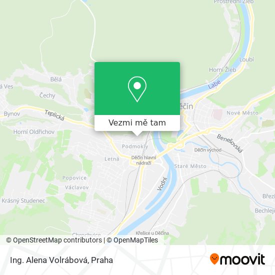Ing. Alena Volrábová mapa