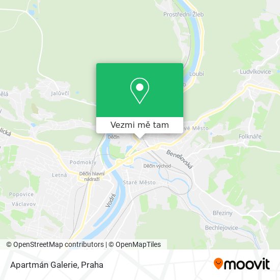 Apartmán Galerie mapa