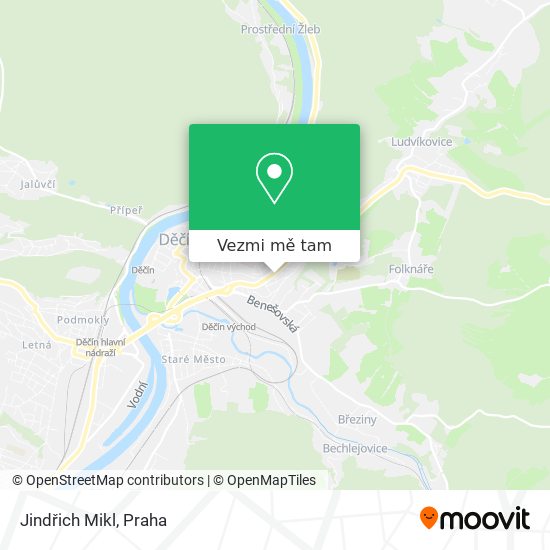 Jindřich Mikl mapa