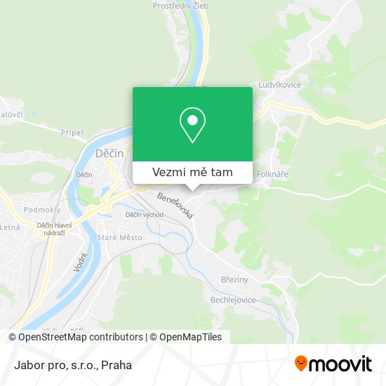Jabor pro, s.r.o. mapa