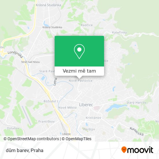 dům barev mapa