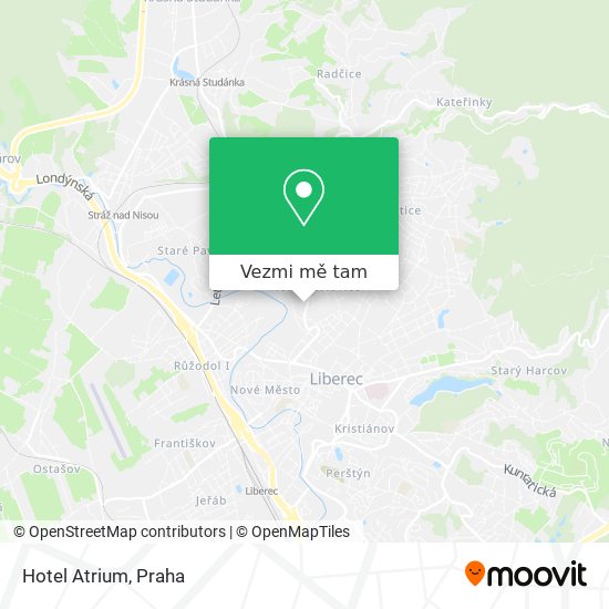 Hotel Atrium mapa