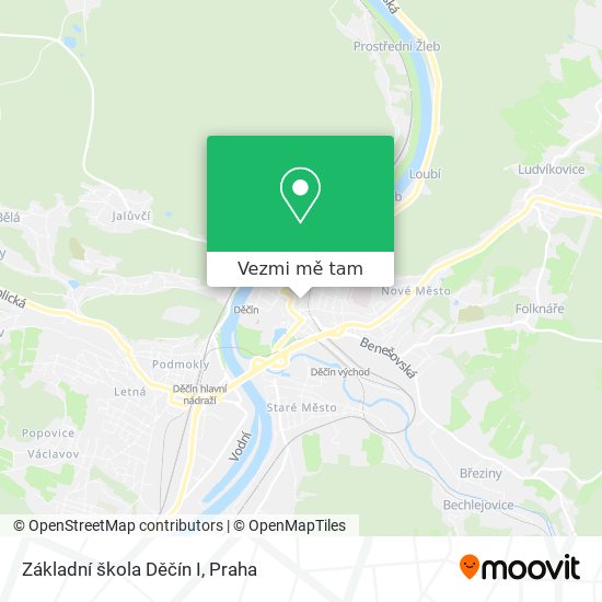 Základní škola Děčín I mapa