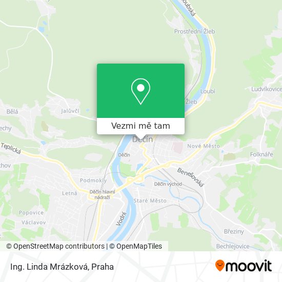 Ing. Linda Mrázková mapa