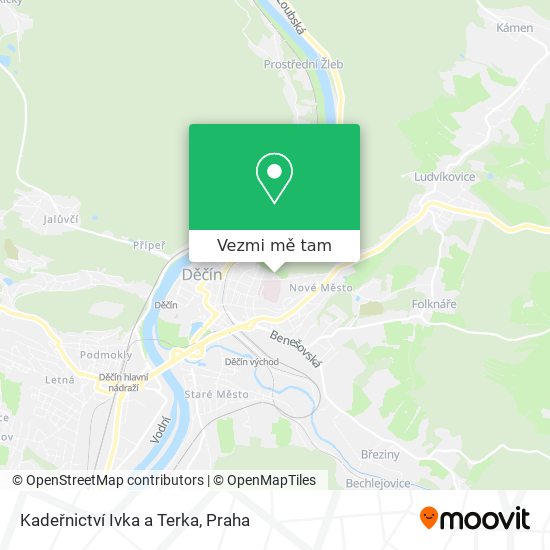 Kadeřnictví Ivka a Terka mapa