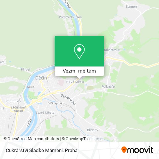 Cukrářství Sladké Mámení mapa