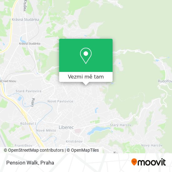 Pension Walk mapa