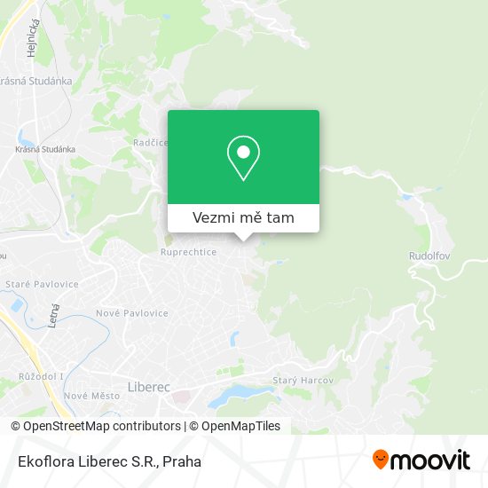 Ekoflora Liberec S.R. mapa