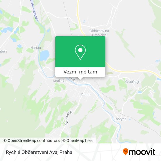 Rychlé Občerstvení Ava mapa