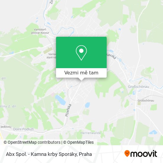 Abx Spol. - Kamna krby Sporáky mapa