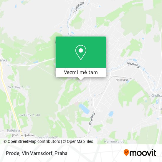 Prodej Vin Varnsdorf mapa