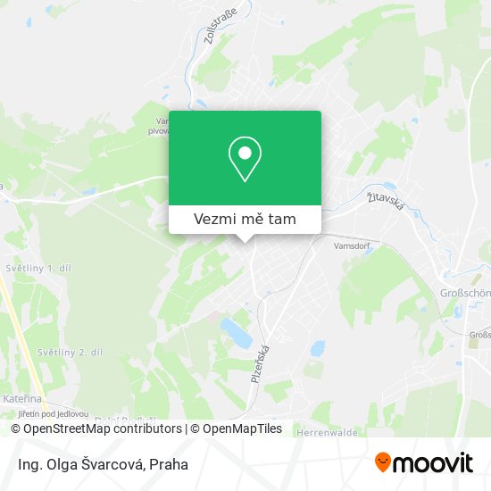 Ing. Olga Švarcová mapa