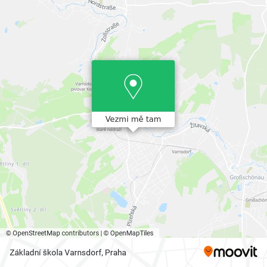 Základní škola Varnsdorf mapa