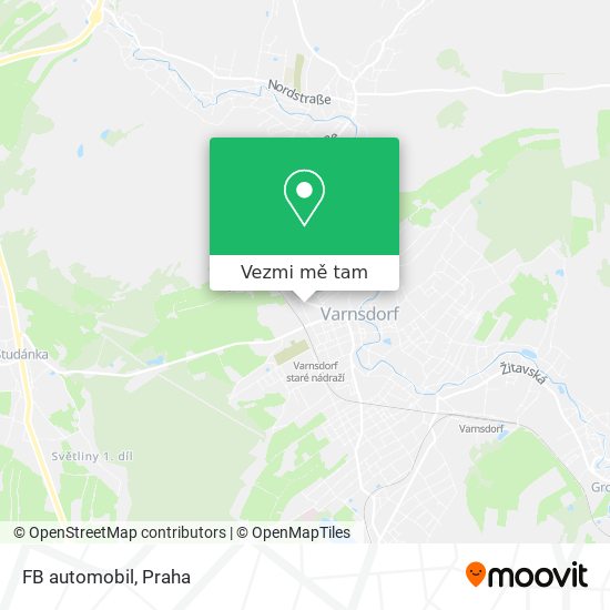 FB automobil mapa