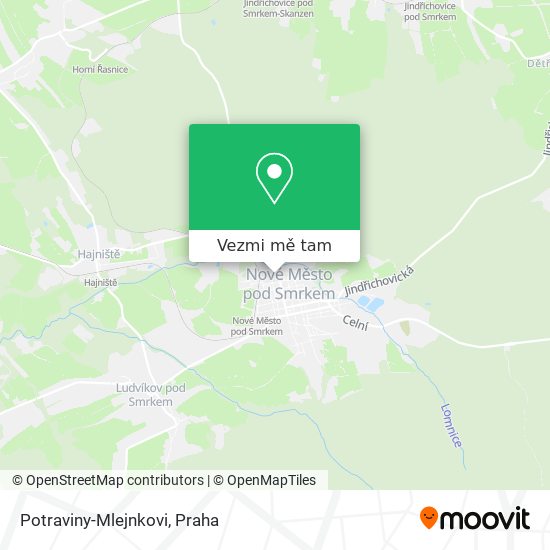 Potraviny-Mlejnkovi mapa