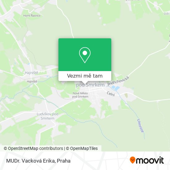 MUDr. Vacková Erika mapa