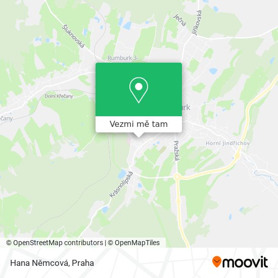 Hana Němcová mapa