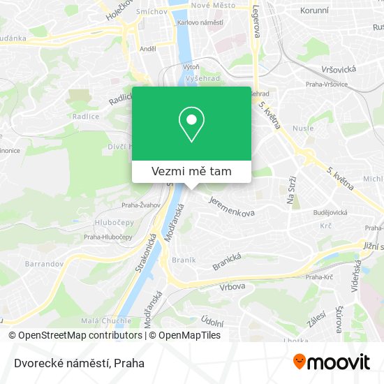 Dvorecké náměstí mapa