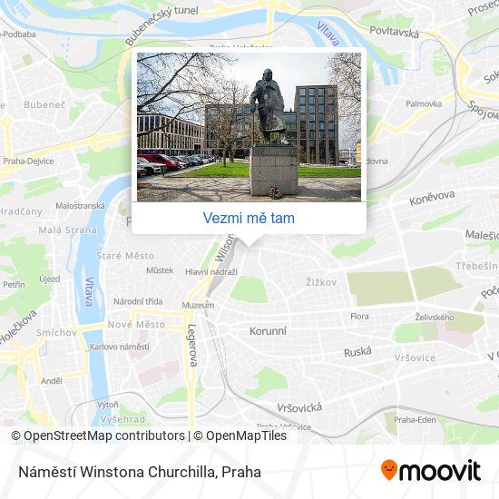 Náměstí Winstona Churchilla mapa