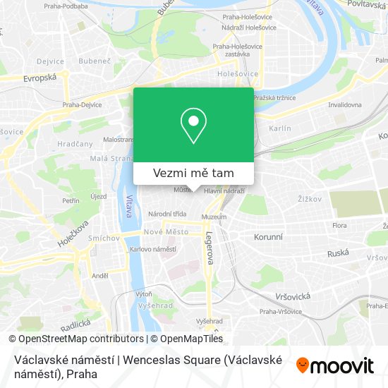 Václavské náměstí | Wenceslas Square mapa