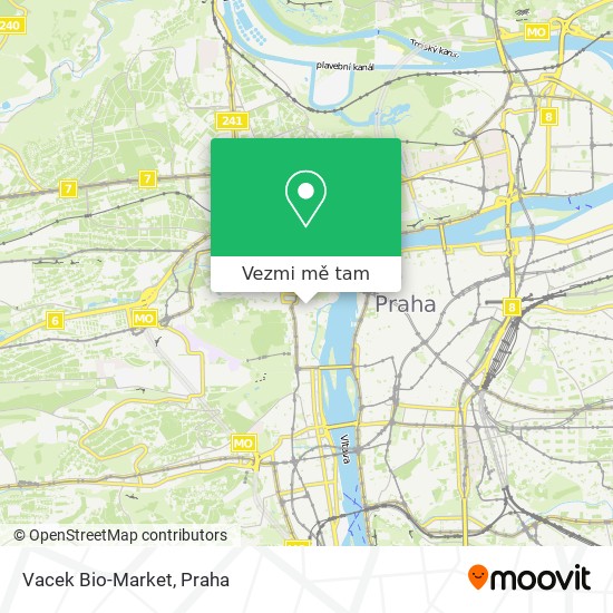 Vacek Bio-Market mapa