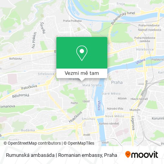 Rumunská ambasáda | Romanian embassy mapa