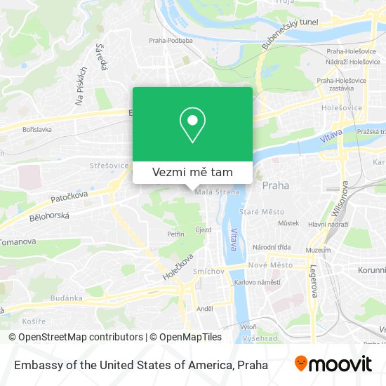Embassy of the United States of America mapa