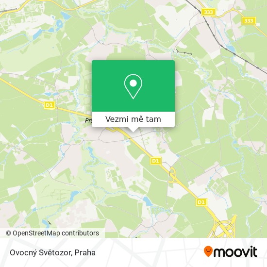 Ovocný Světozor mapa