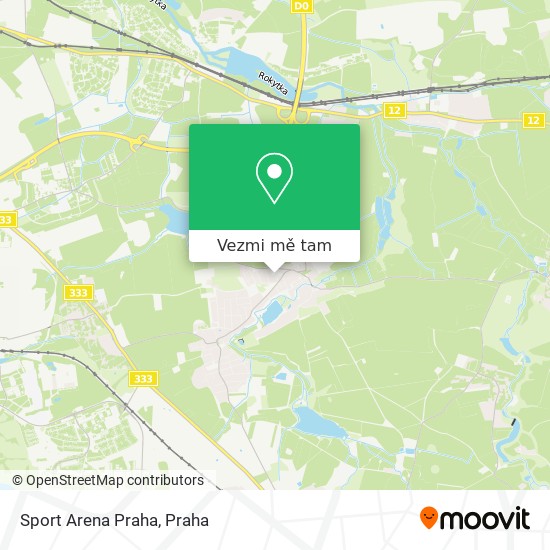 Sport Arena Praha mapa