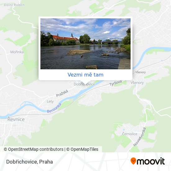 Dobřichovice mapa