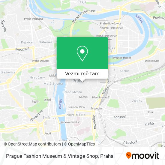 Prague Fashion Museum & Vintage Shop mapa